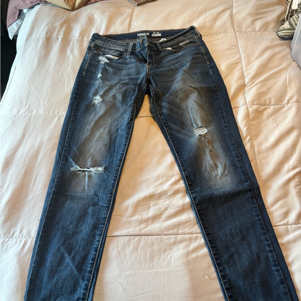 Denizen from Levi's Ripped Blue Skinny Jeans
